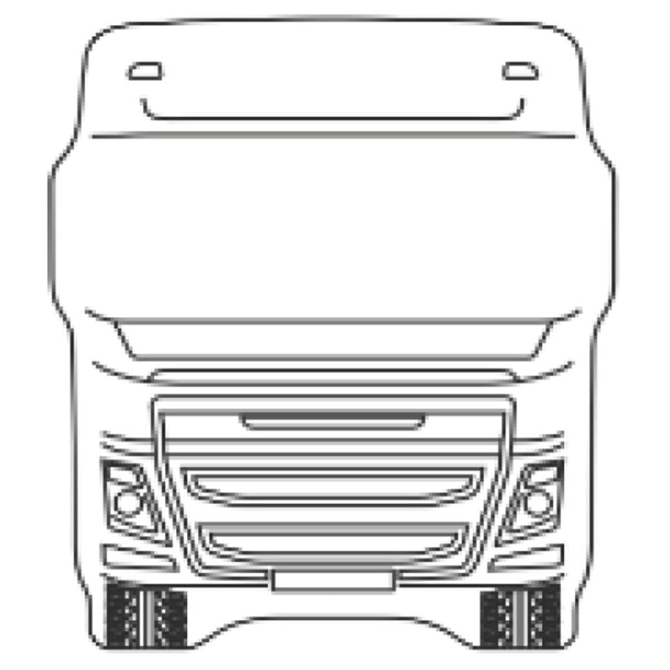 Volvo Kabin Canlandırma Ayna Dik Kollu 140x170 mm