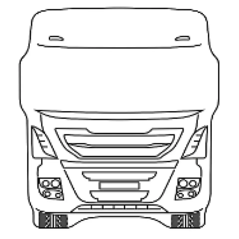 Iveco Kabin Canlandırma Ayna Dik Kollu 140x170 mm