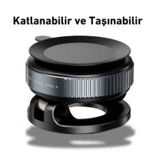 360 Dönebilen Ayarlanabilir Araç Içi Tutucu Kullanılabilen Vakumlu K007 Magsafe Telefon Tutucu