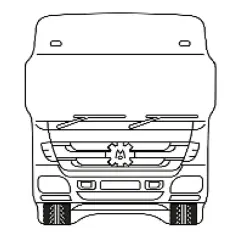 Mercedes Kabin Canlandırma Ayna Topuzlu 140x170 mm