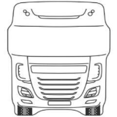 Daf Kabin Canlandırma Ayna Topuzlu 140x170 mm