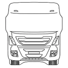 Iveco Kabin Canlandırma Ayna Dik Kollu 140x170 mm