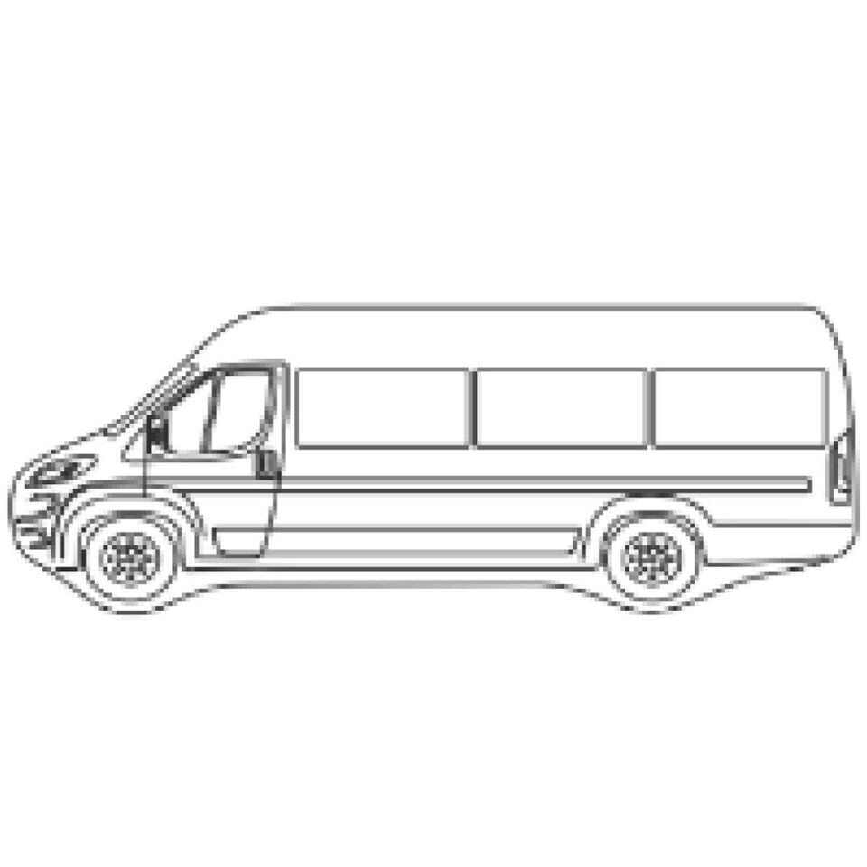 Ducato Minibüs Canlandırma Ayna Kiva 100x250 mm