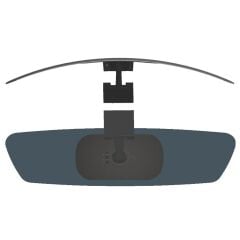 Safir Eğik Kollu-1 Universal İç Dikiz Aynası r320 300x90 mm