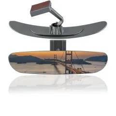 O-va Eğik Kollu-3 Gümüş Yaldızlı İç Dikiz Aynası 160x48 mm