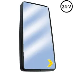 Ford Cargo YM Rezistanslı Ayna Camı Sinyalli Plastik Yataklı Sağ 24V 205x384 mm